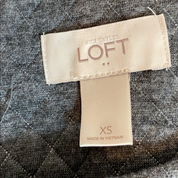 Loft Outlet Gray Sleeveless Fit & Flare Dress - Picture 4 of 9